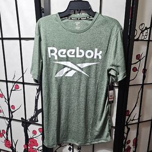 Reebok Logo T-shirt Size Small Green‎ New
